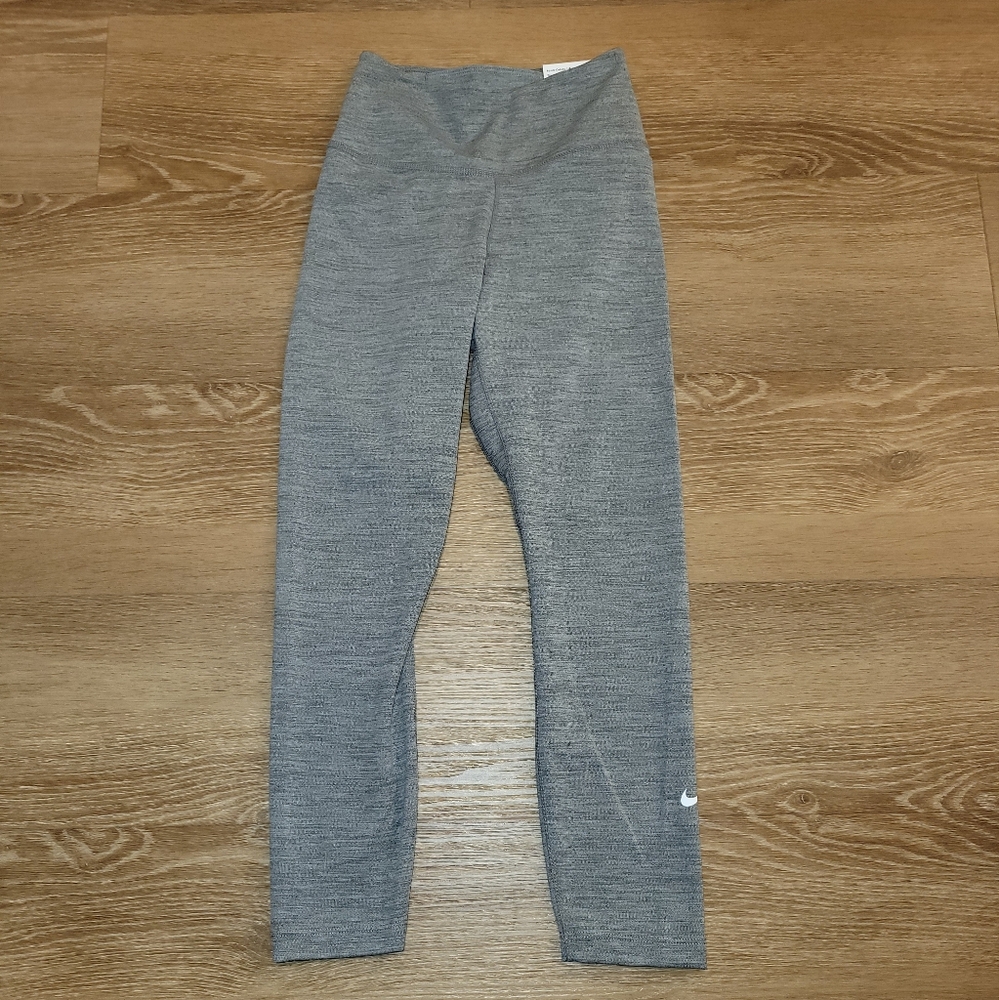 Nike Training Dri-FIT One Mid-Rise Cropped Leggings Size XXSmall Gray New